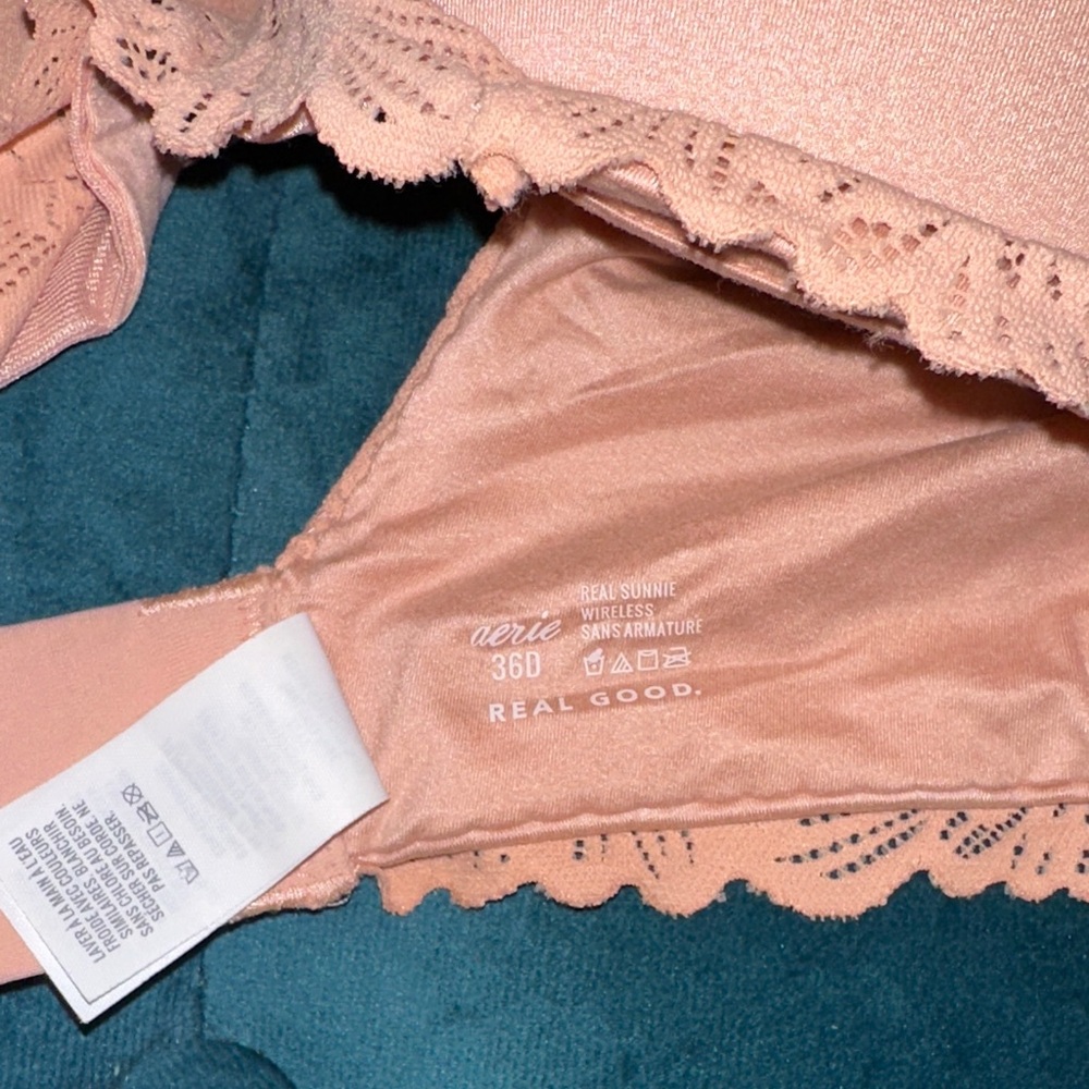 Aerie Soft Peach Lace Bra - Picture 3 of 4
